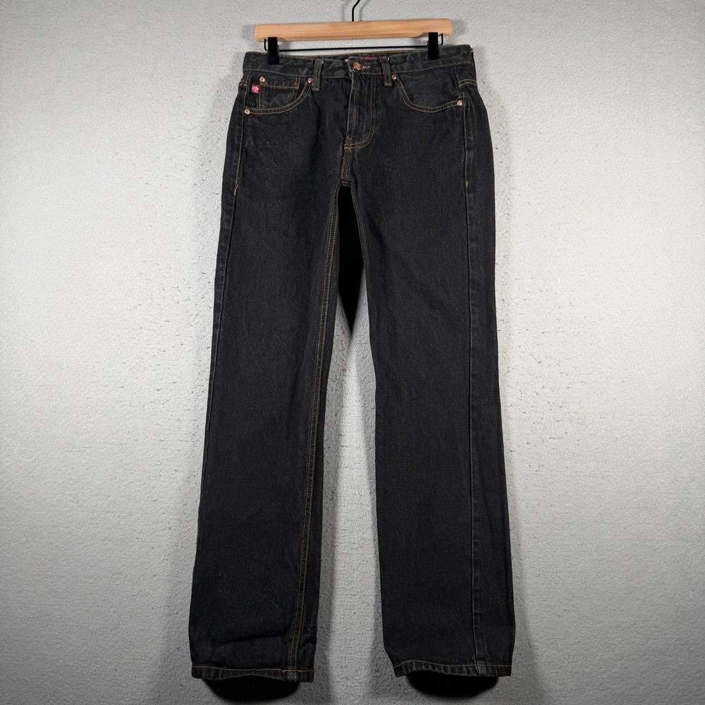 Lowrider The Boulevard Classic Mens Black Straight Leg Jeans 32x32 Contrast